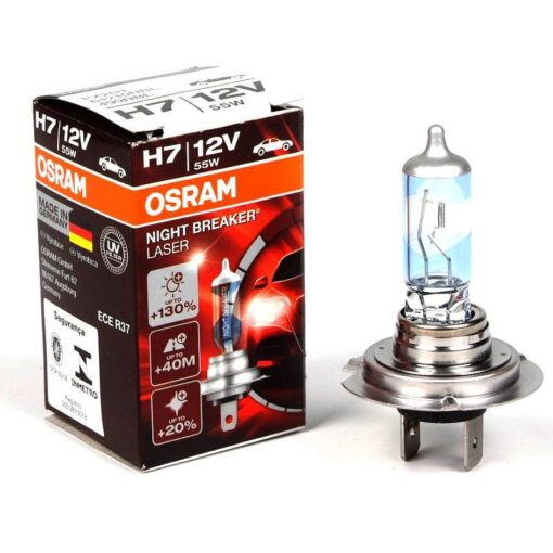 Лампа автомобильная Osram Night Breaker Laser 64210 NBL +130% (H7)