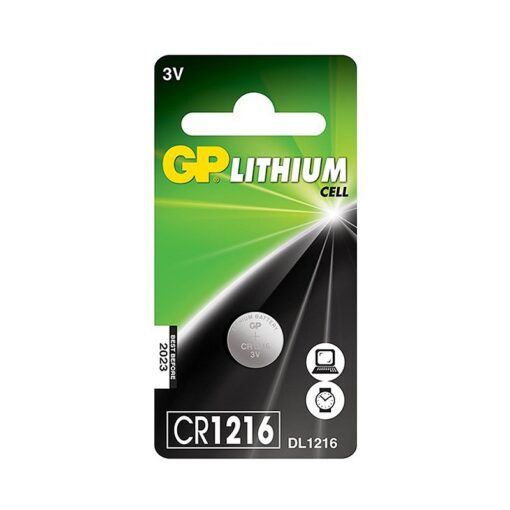 Батарейка CR 1216 GP Lithium battery, 3 V, 25 mAh