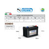 Acumulator VIPIEMME B458C KENDO 12V 62Ah EN550A