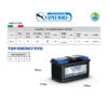 Аккумулятор VIPIEMME B016C L3 12V 80Ah EN730A