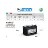 Acumulator VIPIEMME B496C KENDO 12V 100Ah EN800A